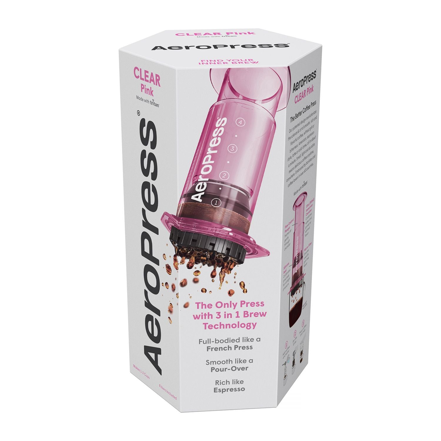 AeroPress - Clear Pink Coffee Maker