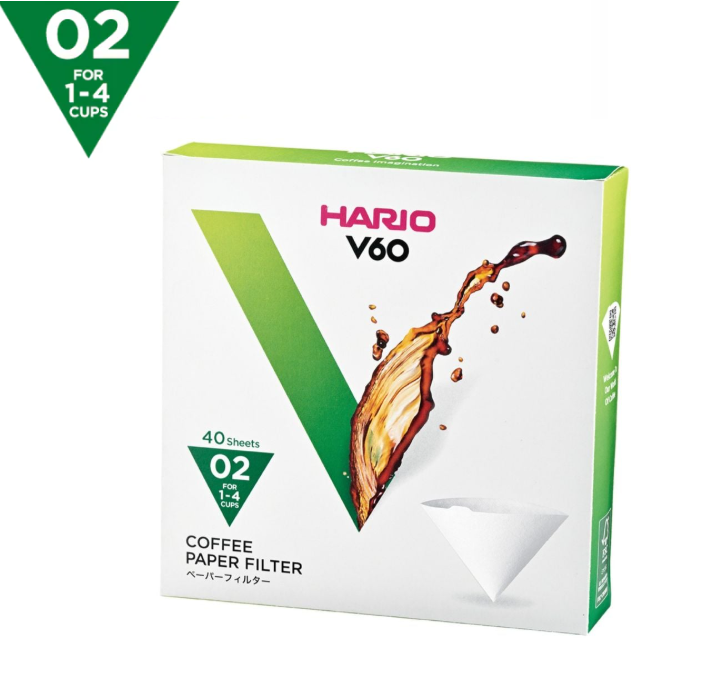 Hario V60-02 Coffee Paper Filters 40W