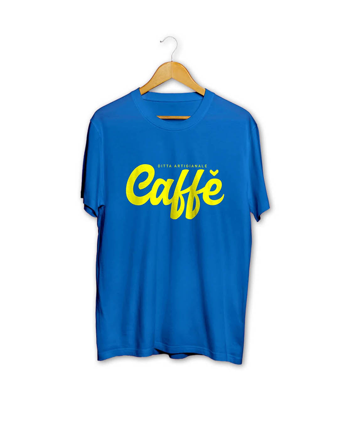 T-shirt Blu "Caffè" - Unisex