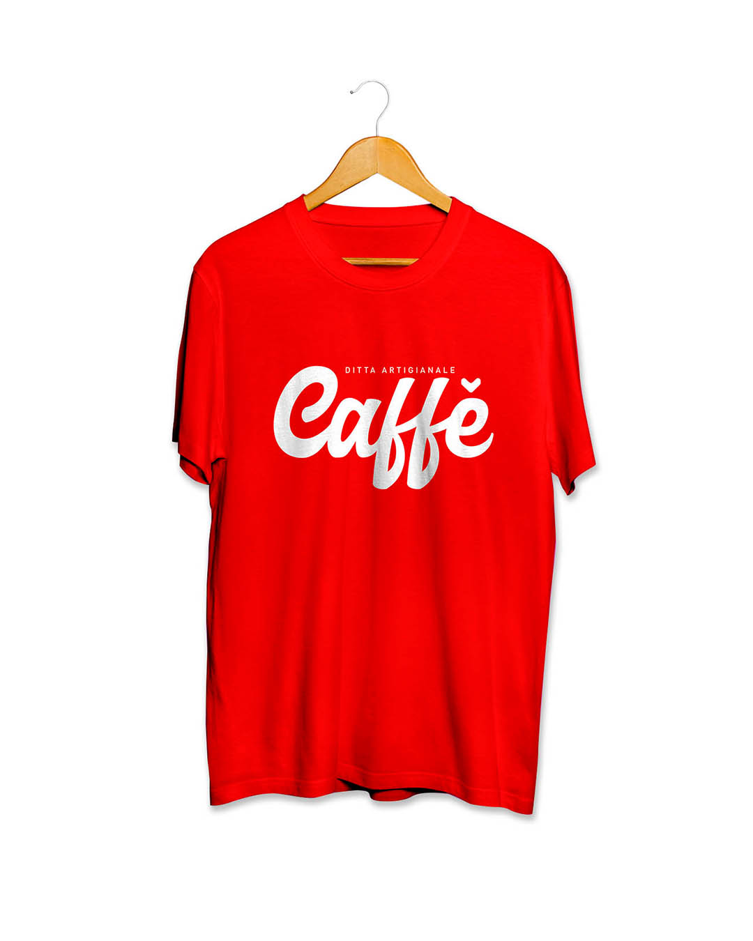 T-shirt Rossa "Caffè"  - Unisex
